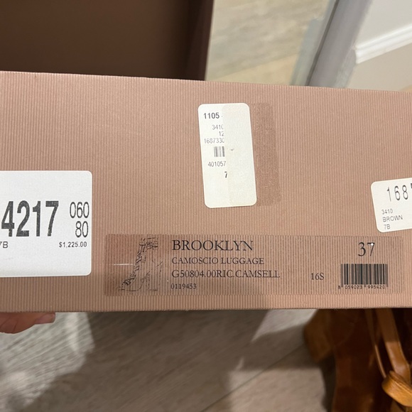 Gianvito Rossi Brooklyn Lace-Front Peep-Toe Suede Ankle Boot in size 37 - Picture 14 of 14